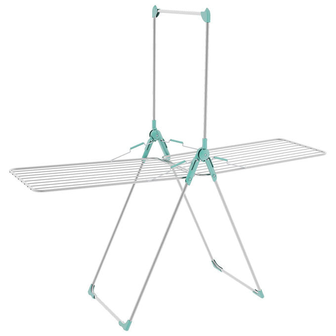 Colombo New Scal ST1000 Titano Stendibiancheria con Portabiti 30 m 15 Kg con Ruote Ripiegabile colore Alluminio