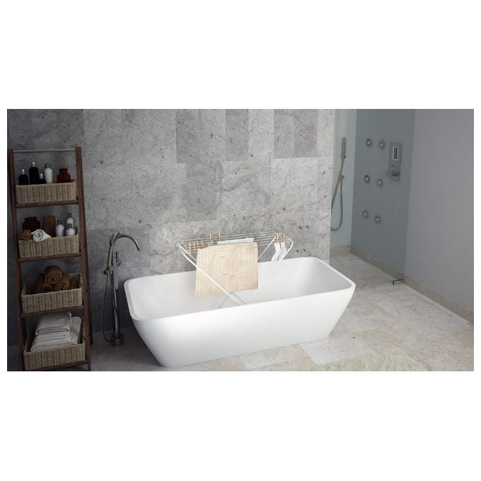 Colombo CLN016 Gazzella Stendibiancheria Pieghevole 6 m 3 Kg Acciaio Verniciato Salvaspazio Ultra Slim 1,5 cm colore Grigio