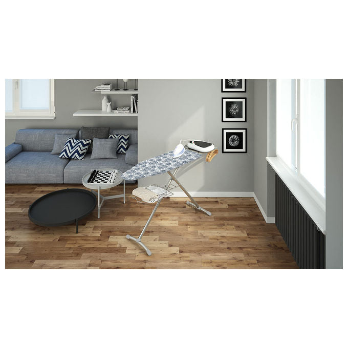 Colombo New Scal A142LB1W Turbo Asse da stiro 120x44 cm altezza regolabile 6 posizioni portacaldaia griglia rinforzata colore Grigio