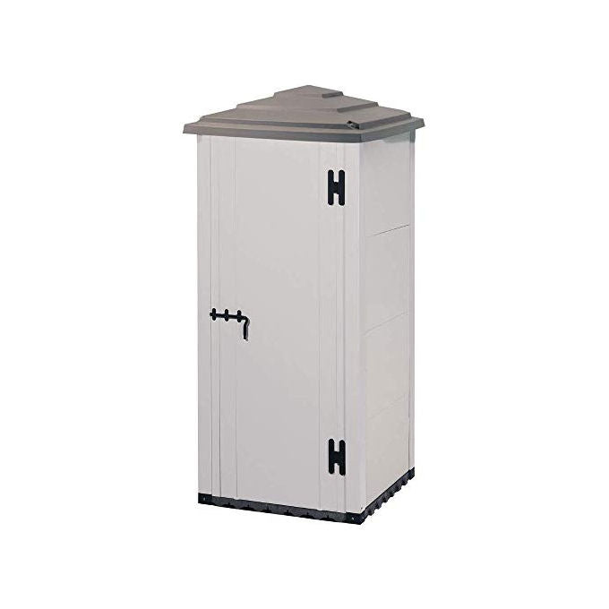 Garofalo Casetta da Giardino Urban 80 Pagoda in Resina 90x90x198 cm Grigio Antracite