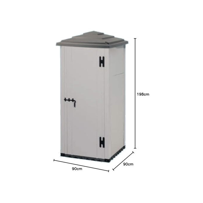 Garofalo Casetta da Giardino Urban 80 Pagoda in Resina 90x90x198 cm Grigio Antracite