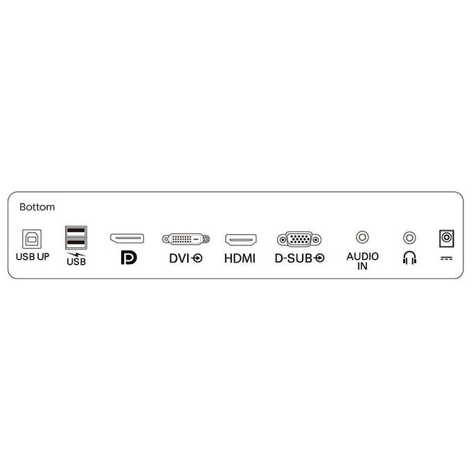 Philips 222B9TA-00 B Line Monitor PC Touchscreen 21.5'' Full HD VA 10 Punti Touch IP65 Hub USB 3.2 colore Nero