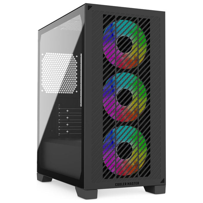 Cooler Master E301-KGNN-S00 Elite 301 Case PC Mini Tower mATX ITX 3 Ventole ARGB 120mm USB-C colore Nero
