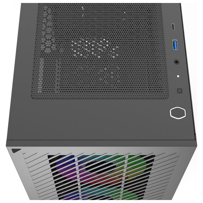 Cooler Master E301-KGNN-S00 Elite 301 Case PC Mini Tower mATX ITX 3 Ventole ARGB 120mm USB-C colore Nero
