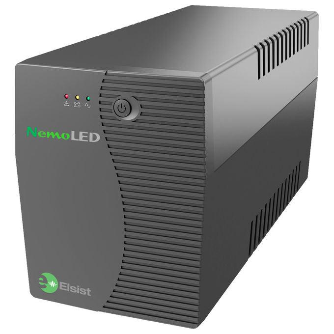 Elsist NemoLED 65 UPS Line Interactive 0,65kVA 2 Prese per PC Ufficio Casa Gruppo Continuita'