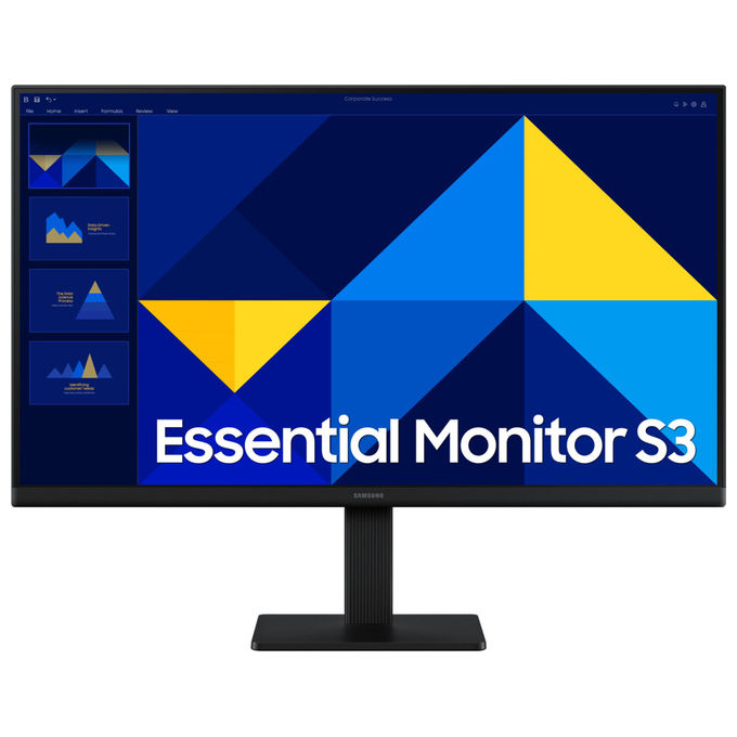 Samsung LS24D300GAUXEN S30GD Monitor 24'' Full HD IPS 100Hz 1920x1080 5ms Flicker Free VESA colore Nero