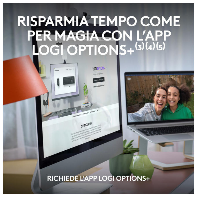 Logitech MK950 Signature Slim Kit Tastiera e Mouse Wireless Bluetooth QWERTY Italiano Multi Dispositivo colore Grafite