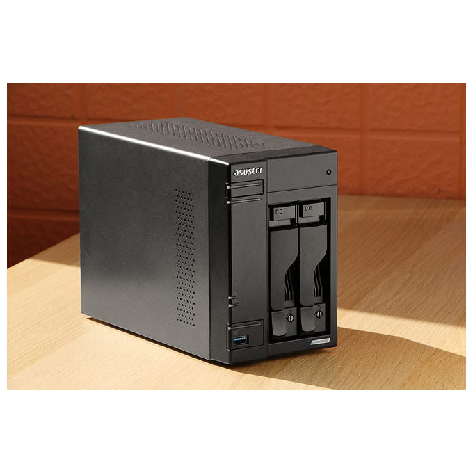 Asustor NAS LOCKERSTOR 2 Gen2 AS6702T 2 Bay Ethernet Nero - Archiviazione di rete