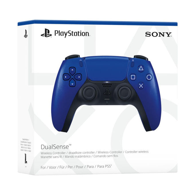 Sony 9577669 DualSense Controller Wireless per PS5 Bluetooth USB Type-C Feedback Aptico Grilletti Adattivi colore Blu Cobalt