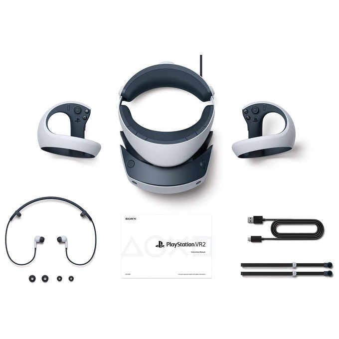 Sony 9454298 PlayStation VR2 Visore VR OLED 4K HDR 110° 120Hz PS5 Sense controller colore Nero Bianco