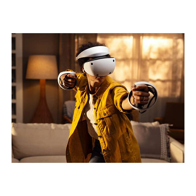 Sony 9454298 PlayStation VR2 Visore VR OLED 4K HDR 110° 120Hz PS5 Sense controller colore Nero Bianco