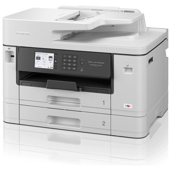 Brother MFC-J5740DW Stampante Multifunzione Inkjet A3 28 ppm Wi-Fi LAN USB Fronte Retro Touchscreen colore Bianco