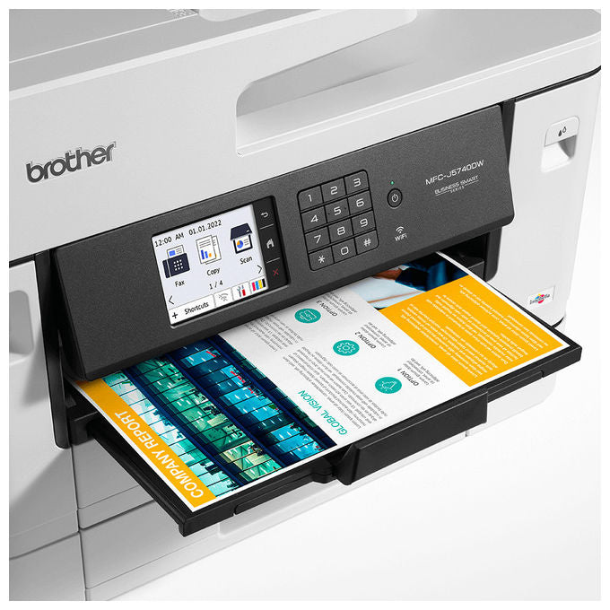 Brother MFC-J5740DW Stampante Multifunzione Inkjet A3 28 ppm Wi-Fi LAN USB Fronte Retro Touchscreen colore Bianco
