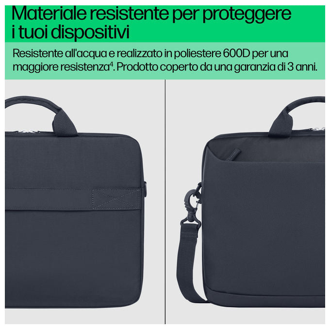 HP A08JTAA Everyday Odyssey Valigetta Notebook 16'' Poliestere 600D 12 L Resistente all'Acqua Tracolla Rimovibile colore Grigio