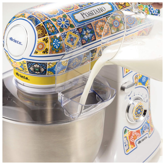 Ariete 1588-0P Positano Impastatrice Planetaria 2400W 5.5L 7 Velocita' Ciotola Acciaio Inox colore Multicolore