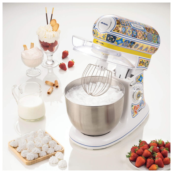 Ariete 1588-0P Positano Impastatrice Planetaria 2400W 5.5L 7 Velocita' Ciotola Acciaio Inox colore Multicolore