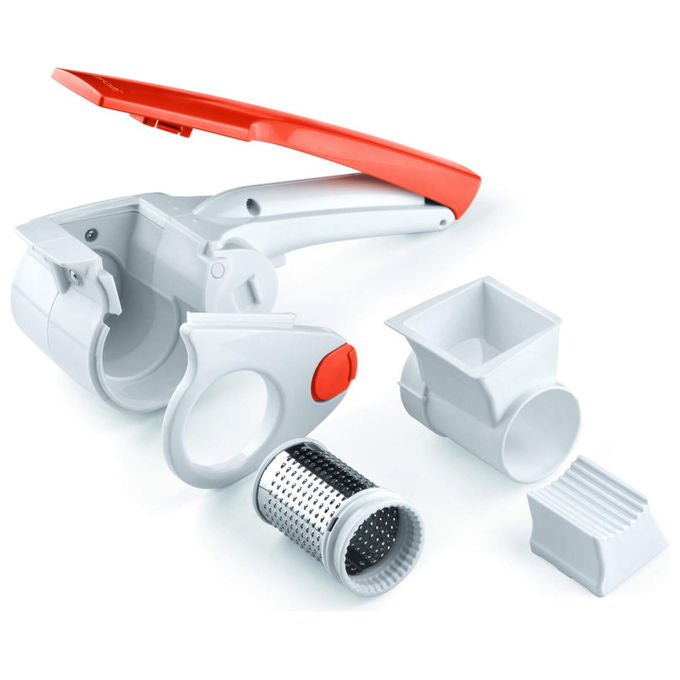 Ariete 447 Gratì 2.0 - Grattugia Elettrica Ricaricabile Acciaio Inox Arancione