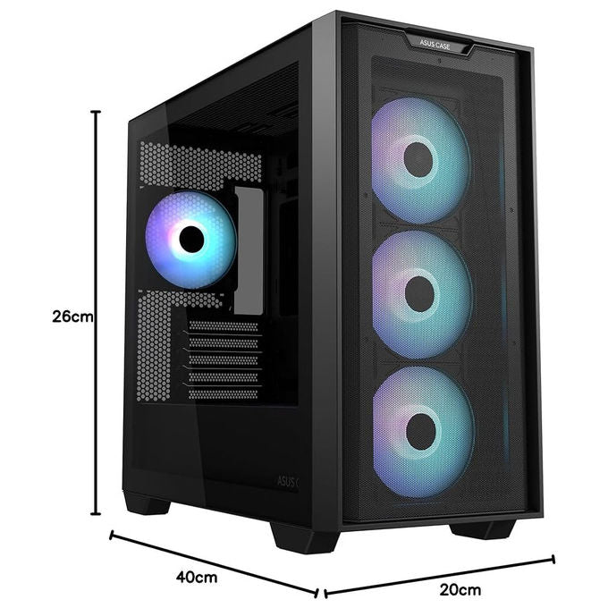 ASUS A31 Plus TG Case ATX Nero Vetro Temperato ARGB Radiatore 360mm Gaming PC