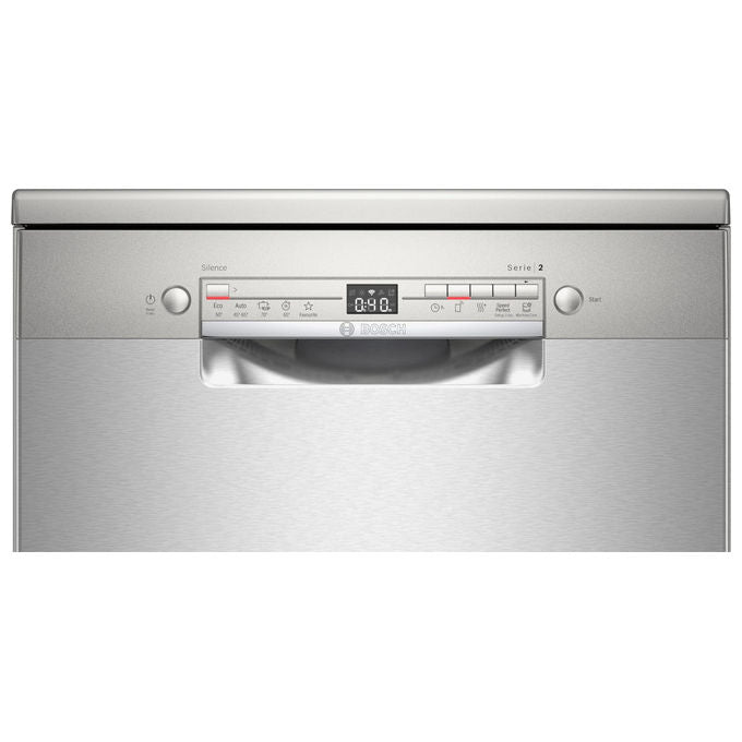 Bosch SMS2ITI33E Serie 2 Lavastoviglie Libera Installazione 14 coperti Classe E Wi-Fi AquaStop ExtraDry 42 dB (88x60x60 cm) colore Inox
