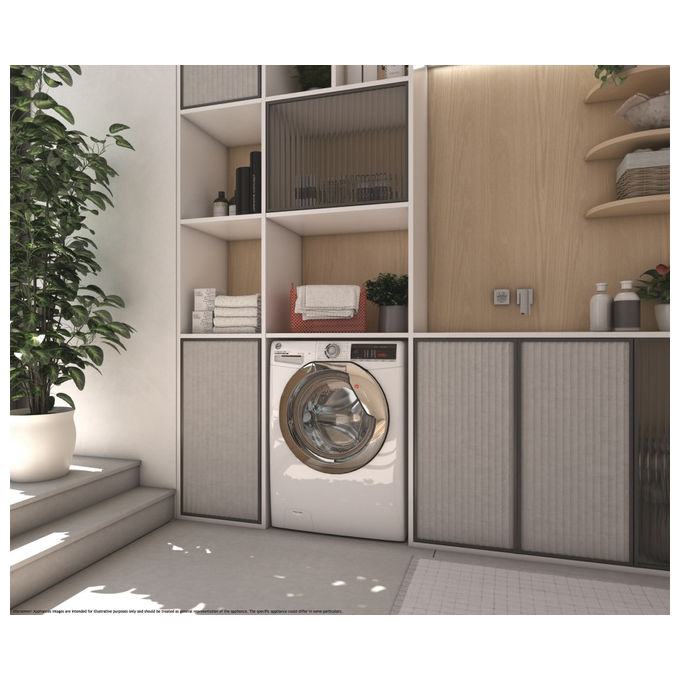 Hoover lavasciuga da incasso h3ds4642dac3 11 6 4 kg 1400 giri frontale 60 cm Bianco