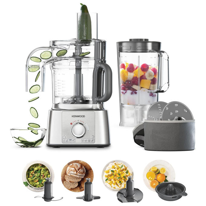 Kenwood FDP65590SI MultiPro Express Robot da Cucina 3 L 1000 W 2 Velocita' 8 Accessori colore Argento