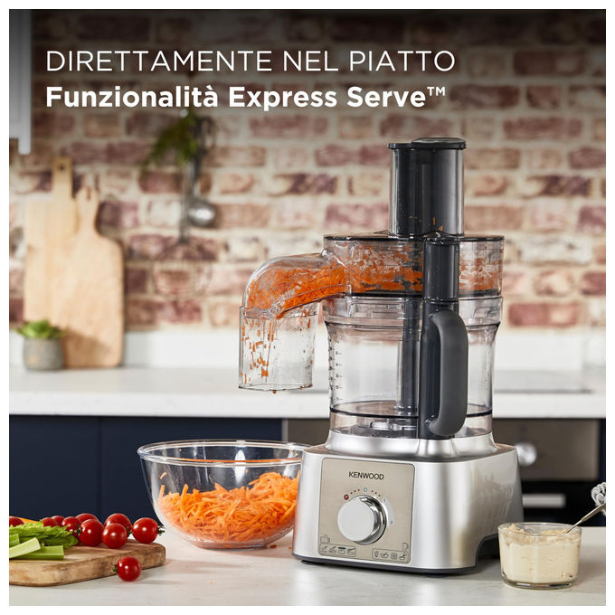 Kenwood FDP65590SI MultiPro Express Robot da Cucina 3 L 1000 W 2 Velocita' 8 Accessori colore Argento