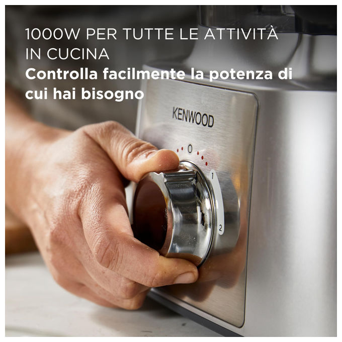 Kenwood FDP65590SI MultiPro Express Robot da Cucina 3 L 1000 W 2 Velocita' 8 Accessori colore Argento