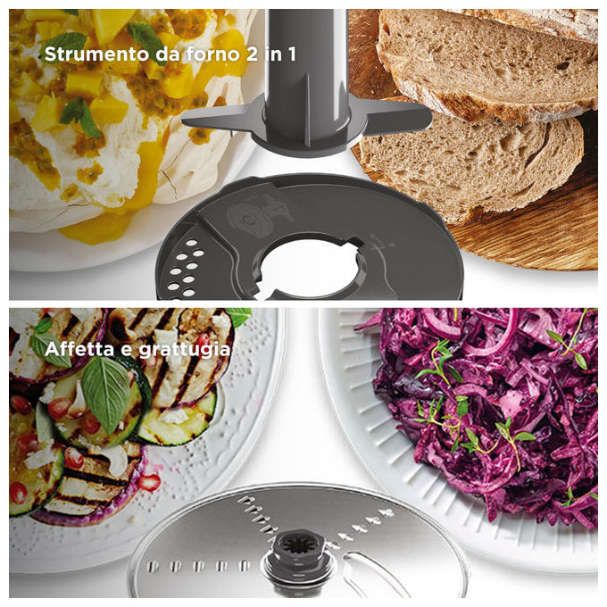 Kenwood FDP65590SI MultiPro Express Robot da Cucina 3 L 1000 W 2 Velocita' 8 Accessori colore Argento