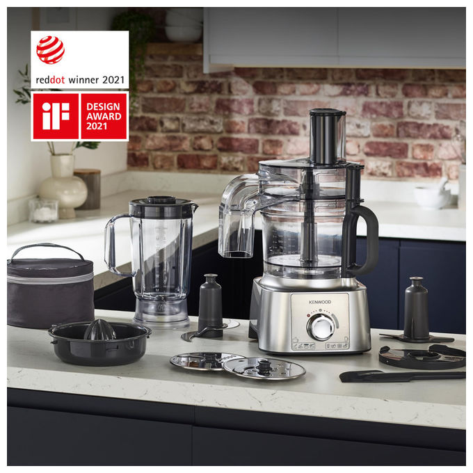 Kenwood FDP65590SI MultiPro Express Robot da Cucina 3 L 1000 W 2 Velocita' 8 Accessori colore Argento