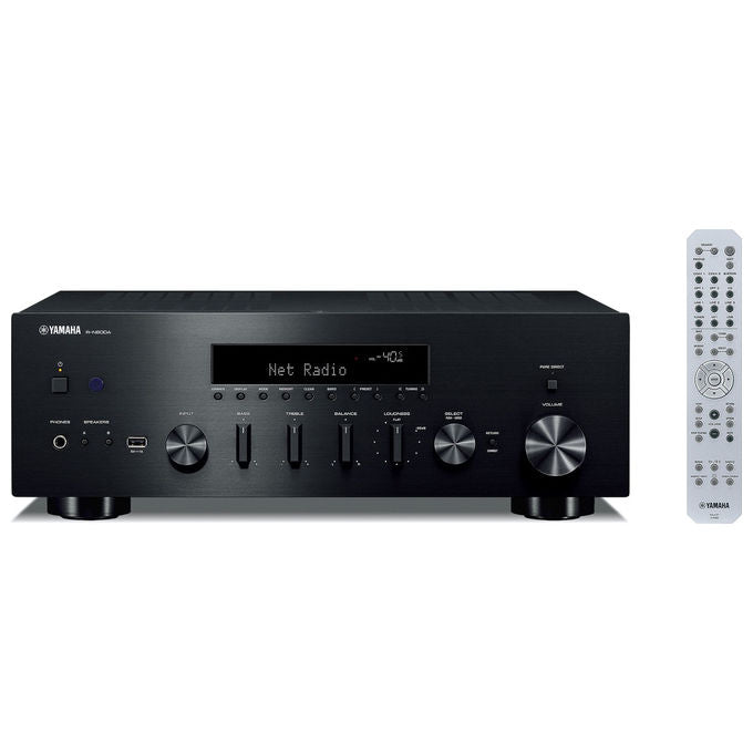 Yamaha R-N600A Sintoamplificatore di Rete Stereo MusicCast 80W Wi-Fi Bluetooth AirPlay DAB Phono colore Nero