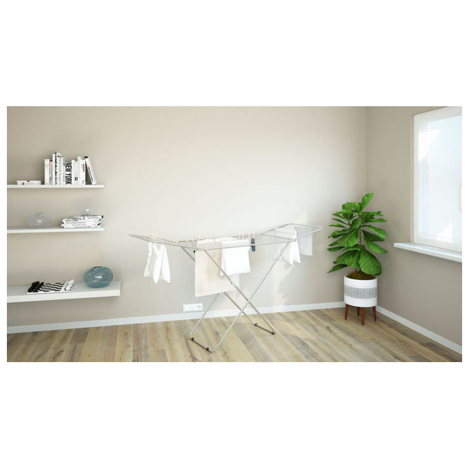 Colombo New Scal ST186 Glam 18 Stendibiancheria con Alette Acciaio Ripiegabile 18 m Antiruggine colore Grigio