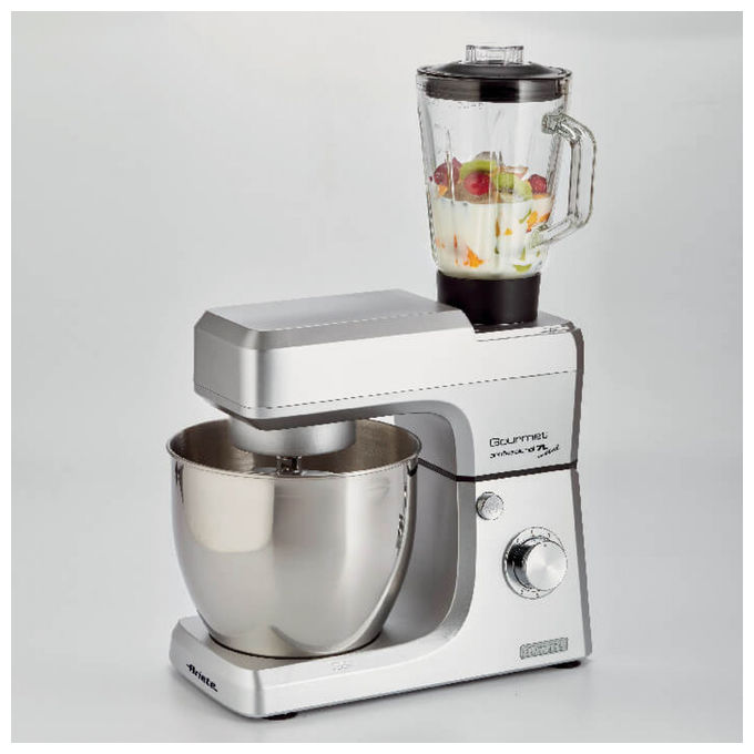 Ariete 1598 Gourmet pro - Impastatrice con Frullatore Planetaria 7L 1200W Acciaio Inox