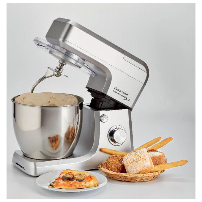 Ariete 1598 Gourmet pro - Impastatrice con Frullatore Planetaria 7L 1200W Acciaio Inox