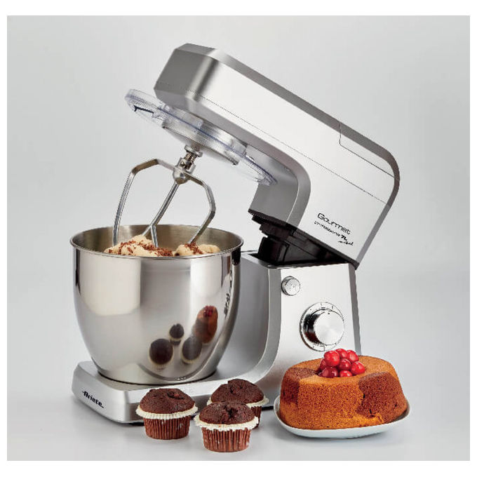 Ariete 1598 Gourmet pro - Impastatrice con Frullatore Planetaria 7L 1200W Acciaio Inox