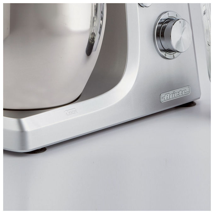 Ariete 1598 Gourmet pro - Impastatrice con Frullatore Planetaria 7L 1200W Acciaio Inox