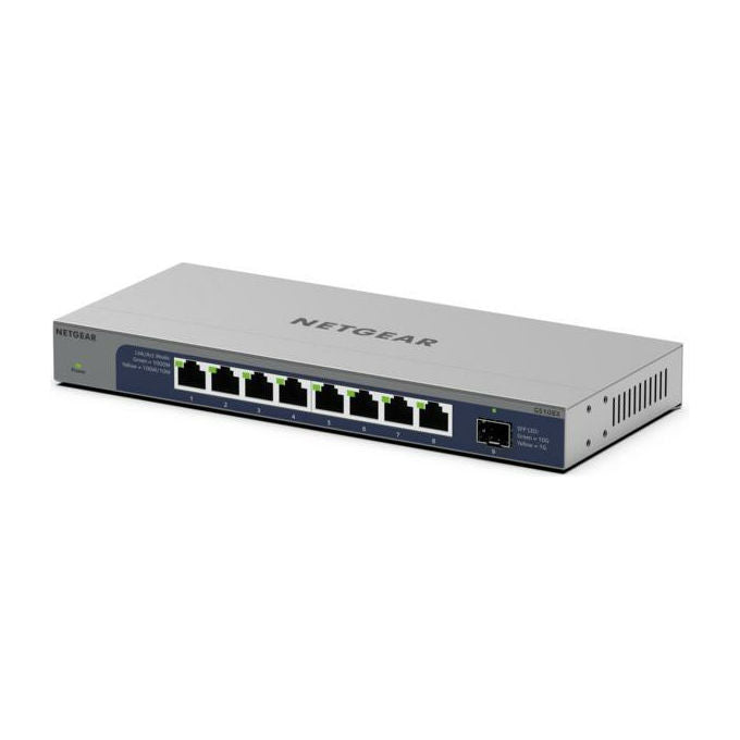 Netgear, Switch Gigabit, 8 Porte, GS108X con 1 Porta SFP+ 10G