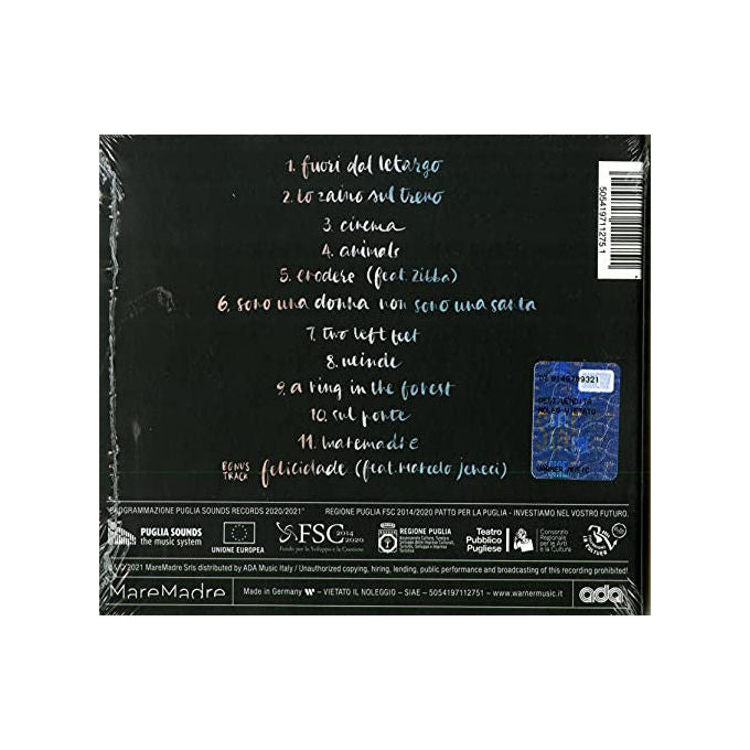 Warner Music Erica Mou Nature CD Audio Pop Rock Indie Pop italiano 12 Tracce 2021