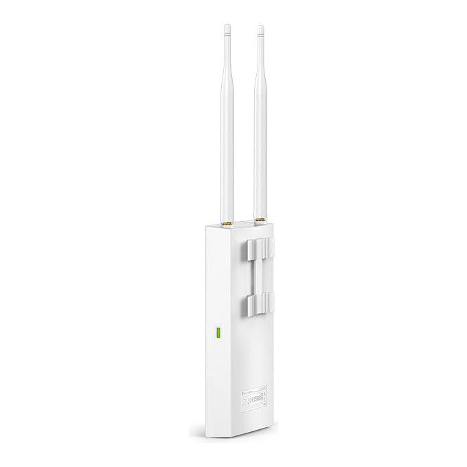 TP-Link, Access Point Wi-Fi Outdoor EAP110, 300Mbps 2.4GHz PoE, Bianco IP65