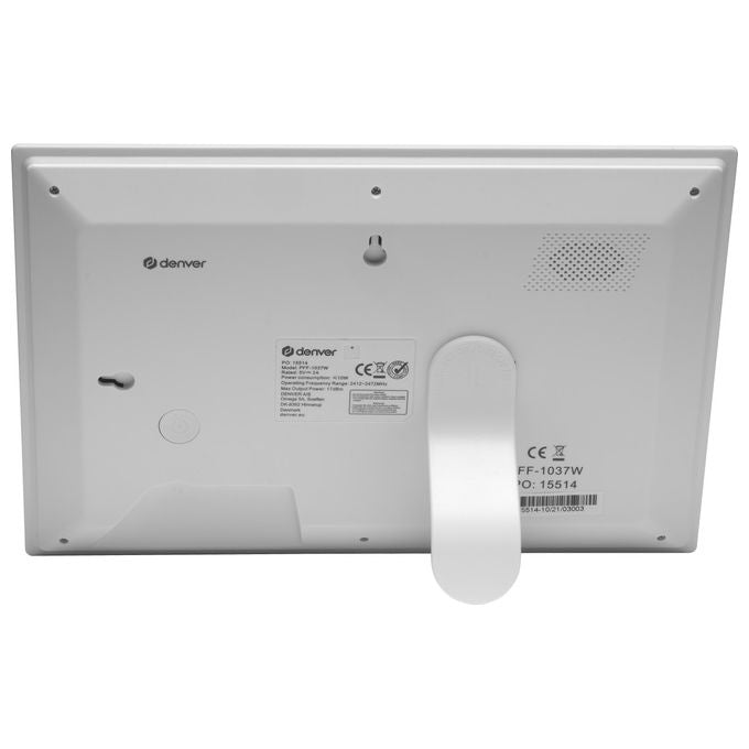 Denver Cornice Digitale 10.1 pollici Wi-Fi Touchscreen 16GB PFF-1037W Bianco