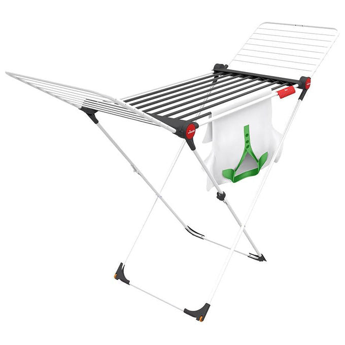 Vileda 170777 Soft Care Stendibiancheria Pieghevole a Cavalletto 19 m Acciaio con Ruote colore Bianco e Grigio