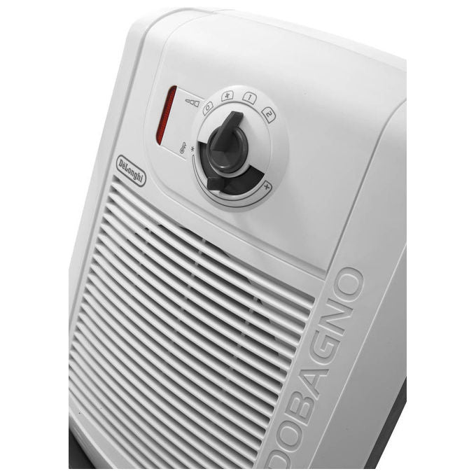 De'Longhi Caldobagno HBC 3030, Termoventilatore Elettrico, 2000W, Bianco, IP21