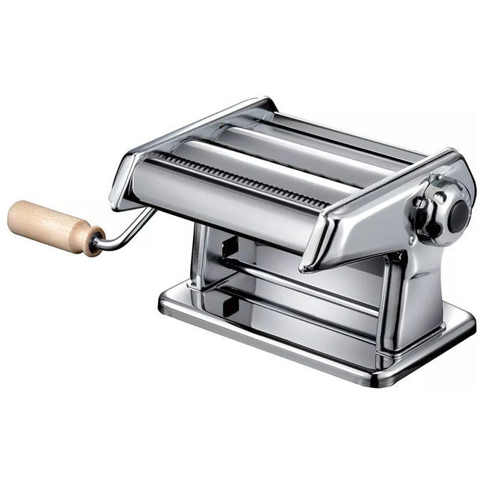 Imperia 2190 Titania Macchina per la Pasta Manuale Acciaio Cromato 6 Spessori Fettuccine Tagliolini colore Cromo