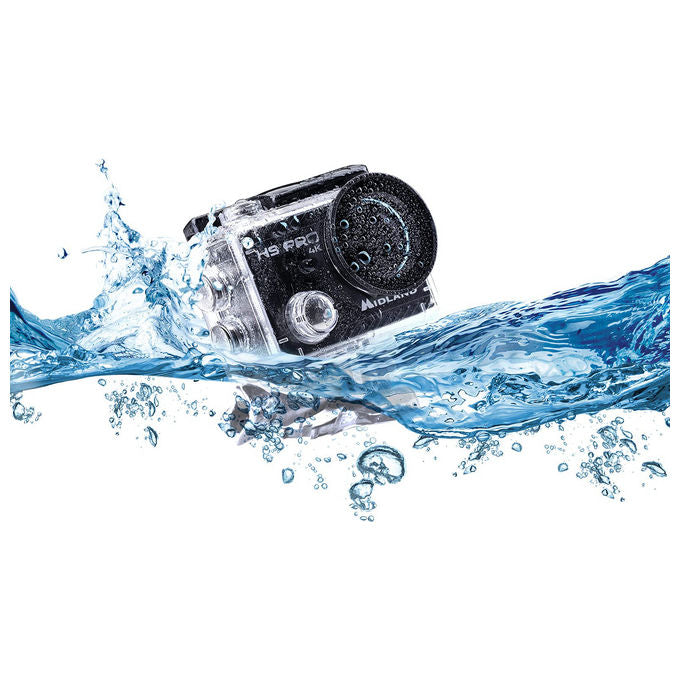 Midland C1518 H9 Pro Action Cam 4K 20 MP Display 2'' IPS WiFi Impermeabile 30m Telecomando colore Nero