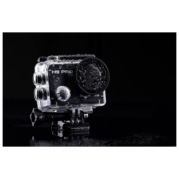 Midland C1518 H9 Pro Action Cam 4K 20 MP Display 2'' IPS WiFi Impermeabile 30m Telecomando colore Nero