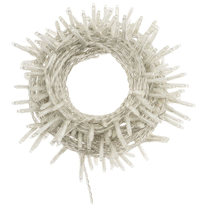 Xmasking, Catena Luminosa MiniLed 180 Luci, Bianco Freddo, 13m, Con Timer