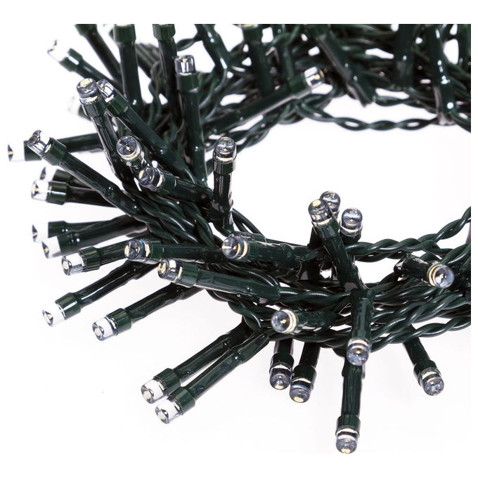 Lotti Importex Catena Luminosa Natale 240 LED Multicolore, a Batteria con Timer, Uso Esterno