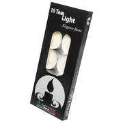 Nappi Carlo Cereria, Tealight Bianche Inodore, Set 10 Pezzi, Durata 4 Ore
