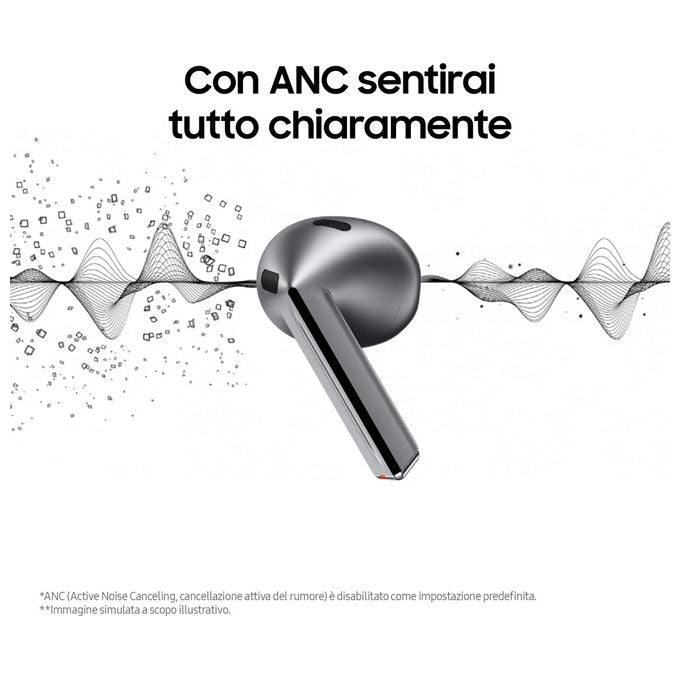 Samsung Galaxy Buds3 Auricolari True Wireless Bianchi, Audio Hi-Fi, IP57