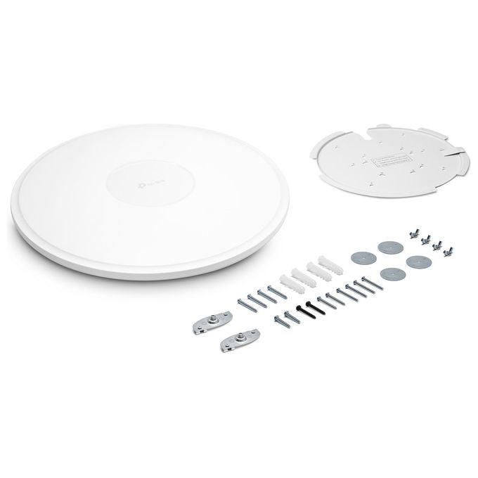TP-Link EAP772 Omada Access Point Wi-Fi 7 Tri-Band BE9300 574Mbps 2.4GHz 2880Mbps 5GHz 5760Mbps 6GHz porta 2.5GbE colore Bianco