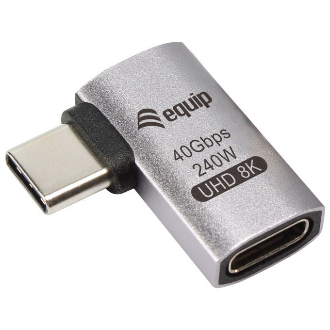 Equip Adattatore USB4 C a C 40Gbps PD 240W Alluminio Nero-Grigio Set 3pz cavo dati